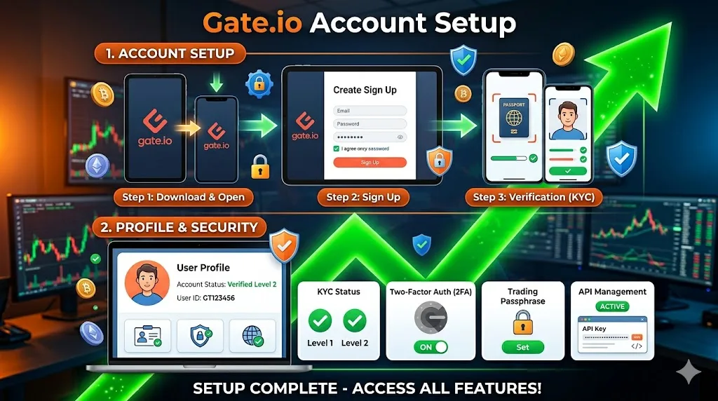 gate.io account setup