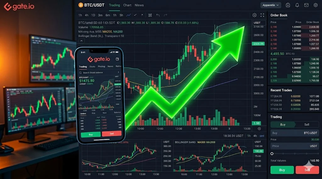 gate.io trading chart