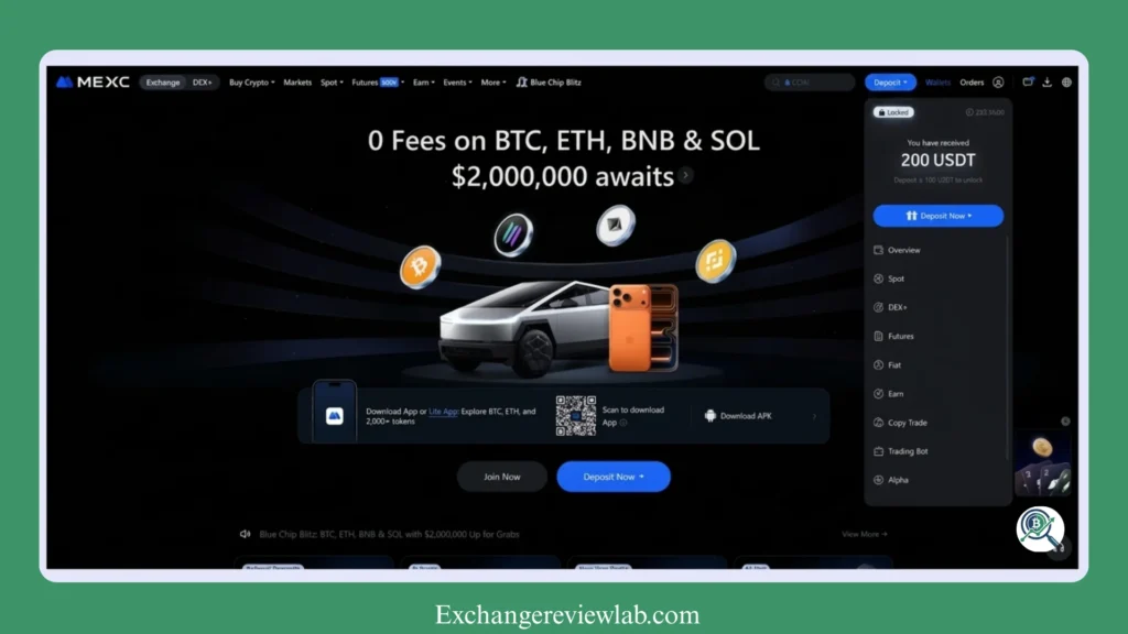 mexc fees
