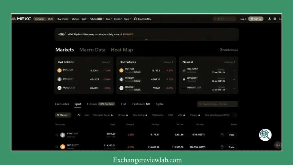 mexc home page