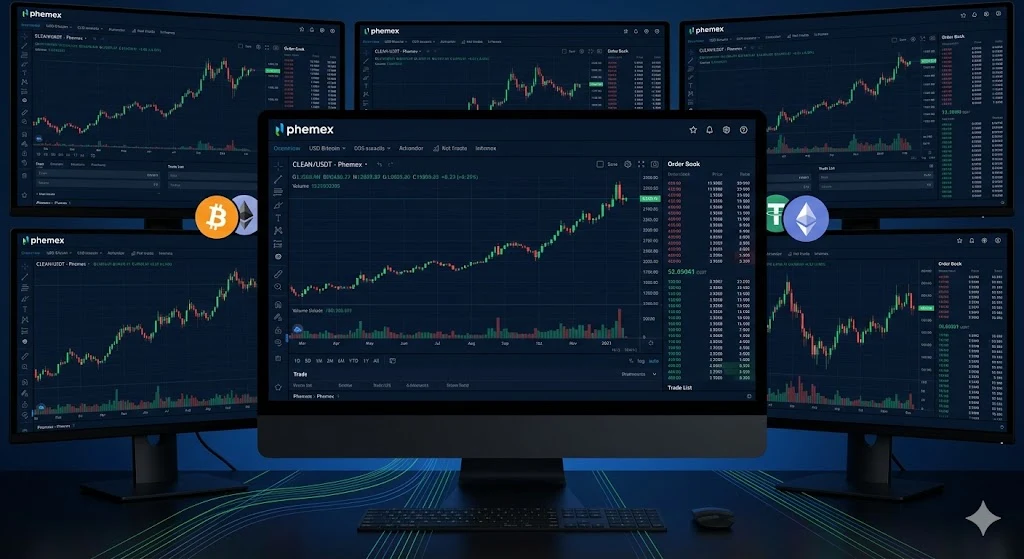 phemex trading chart
