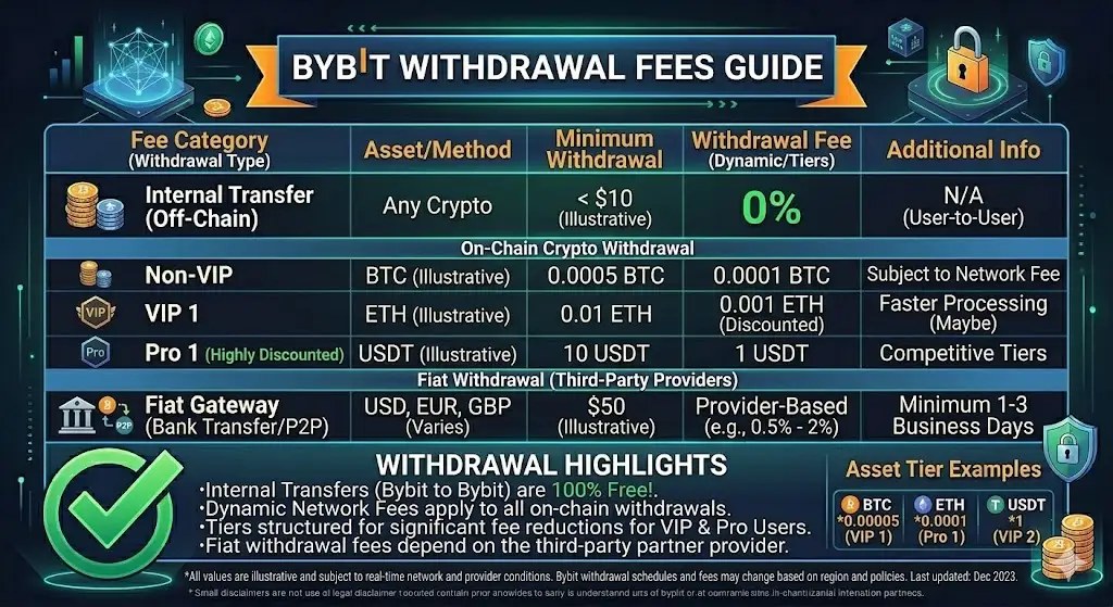 bybit withdraw fees