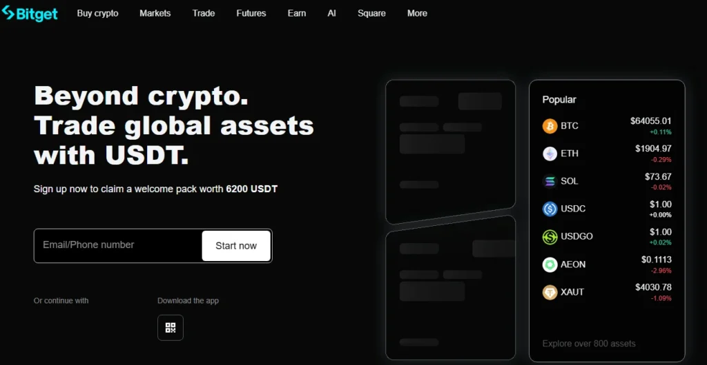 bitget account dashboard
