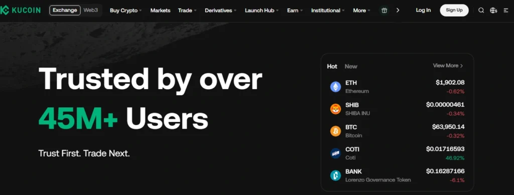 kucoin dashboard
